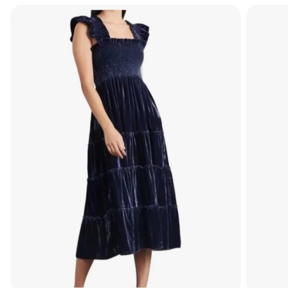 Hill House Nap Dress blue velvet